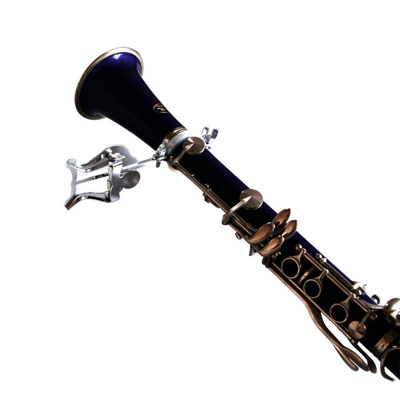 Fengtaike Clarinet Marching Lyre - Metal Clarinet Sheet Music Holder, Silver, B Flat, Modern Style, Marching Band - Image 5